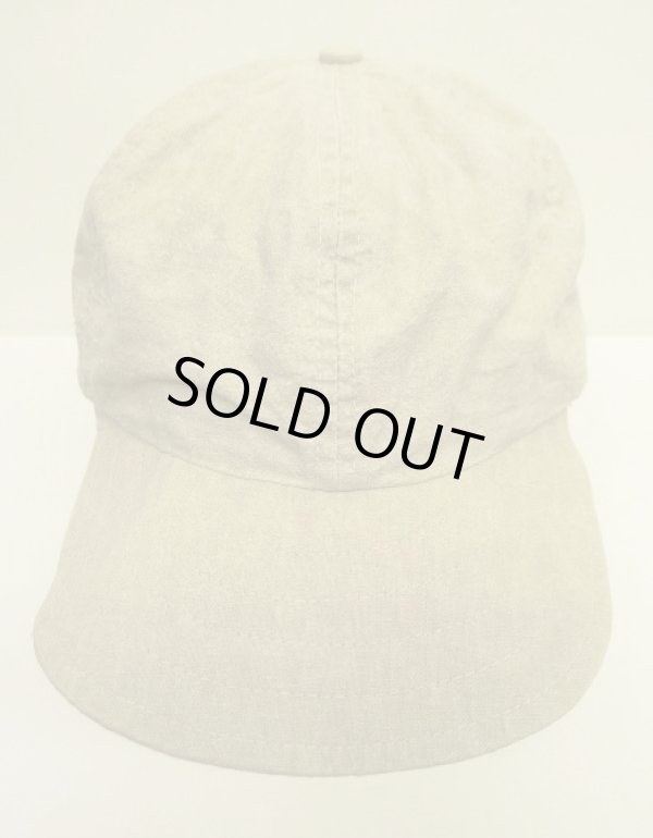 画像2: 90'S J.CREW 旧タグ 6パネル リネンキャップ ナチュラル USA製 (VINTAGE)