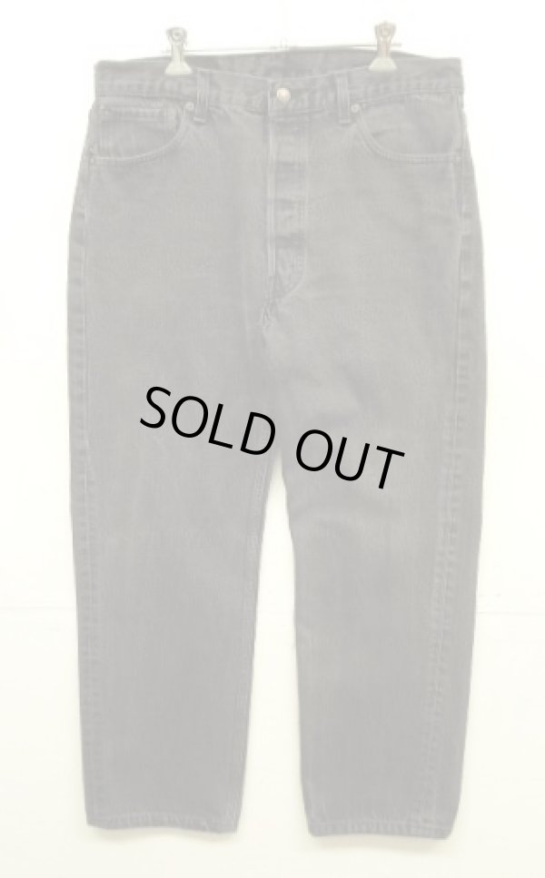 画像1: 90'S LEVIS 501 デニム ブラック USA製 W36L30 (VINTAGE)