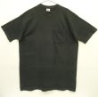 画像1: 90'S BVD シングルステッチ 耳付きポケット 半袖 Tシャツ ブラック USA製 (VINTAGE)