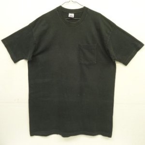 画像: 90'S BVD シングルステッチ 耳付きポケット 半袖 Tシャツ ブラック USA製 (VINTAGE)