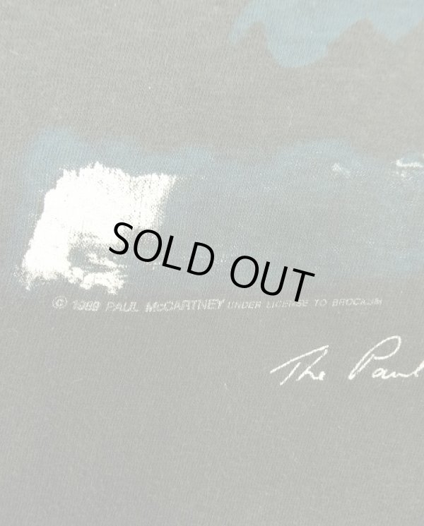 画像4: 80'S PAUL McCARTNEY "WORLD TOUR 1989/90" シングルステッチ 半袖 Tシャツ ブラック USA製 (VINTAGE)
