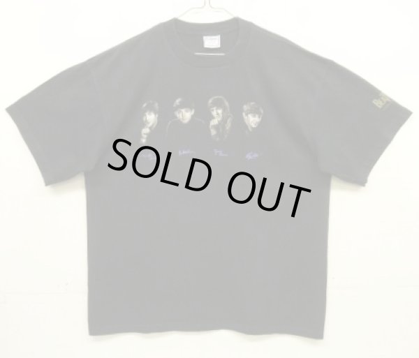 画像1: 90'S THE BEATLES シングルステッチ 半袖 Tシャツ ブラック USA製 (VINTAGE)