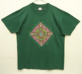 画像: 90'S RUSTED ROOT シングルステッチ 両面プリント 半袖 Tシャツ グリーン USA製 (VINTAGE)