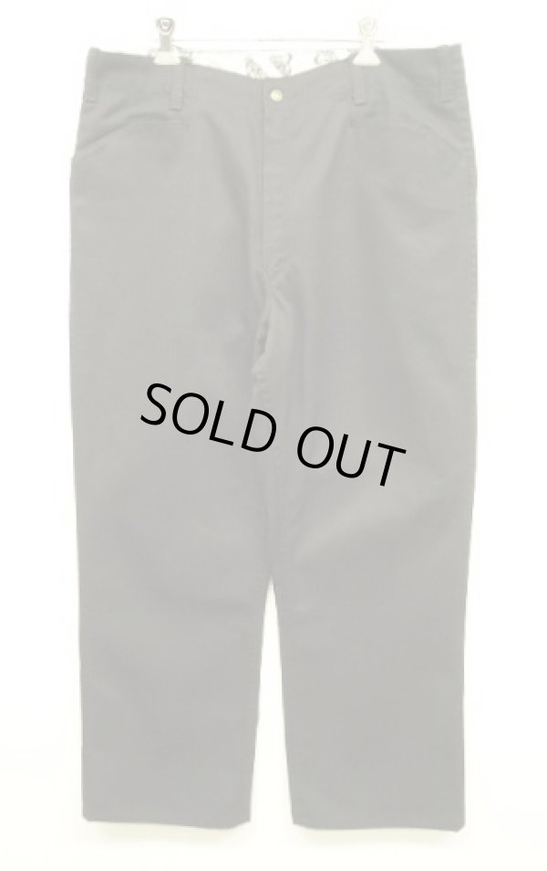 画像1: BEN DAVIS "FRISCO PANTS" トップスナップボタン フリスコパンツ ブラック (VINTAGE)