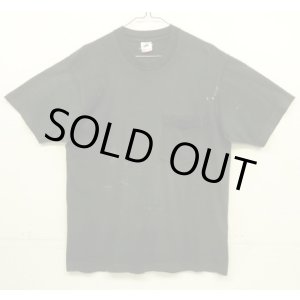 画像: 90'S FRUIT OF THE LOOM シングルステッチ 耳付きポケット 半袖 Tシャツ ブラック USA製 (VINTAGE)