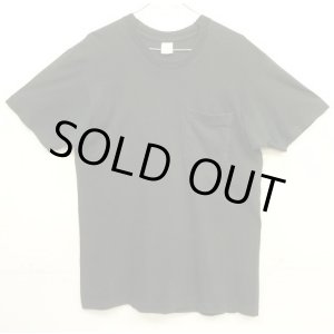 画像: 90'S FRUIT OF THE LOOM シングルステッチ 耳付きポケット 半袖 Tシャツ ブラック USA製 (VINTAGE)