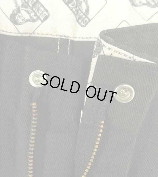 画像4: BEN DAVIS "FRISCO PANTS" トップスナップボタン フリスコパンツ ブラック (VINTAGE)