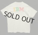 画像: 90'S IBM シングルステッチ 両面プリント 半袖 Tシャツ アッシュグレー USA製 (VINTAGE)