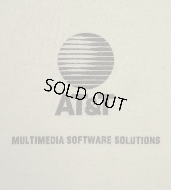画像5: 90'S AT & T シングルステッチ 両面プリント 半袖 Tシャツ ホワイト USA製 (VINTAGE)