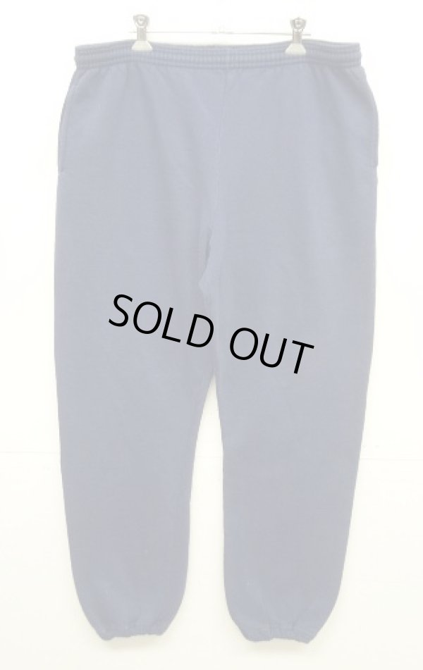 画像1: 90'S RUSSELL ATHLETIC ドローコード付き スウェットパンツ ネイビー USA製 (VINTAGE)