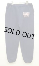 画像: 90'S RUSSELL ATHLETIC ”ILLINOIS STATE" ドローコード付き スウェットパンツ ネイビー USA製 (VINTAGE)