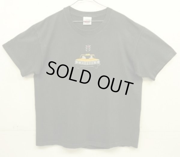 画像1: 90'S YELLOW CAB シングルステッチ 両面プリント 半袖 Tシャツ ブラック USA製 (VINTAGE)