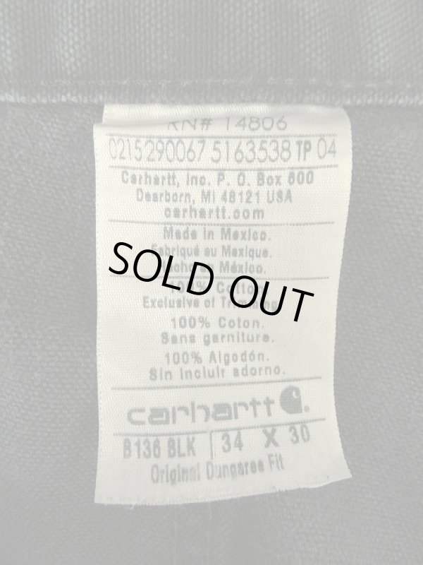 画像2: CARHARTT ダブルニー ダック ペインターパンツ ブラック メキシコ製 (VINTAGE)