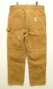 画像6: 70'S CARHARTT プリントタグ トップスナップボタン ダブルニー ダックペインターパンツ ブラウン SCOVILLジップ USA製 (VINTAGE)