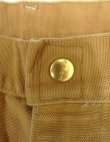 画像2: 70'S CARHARTT プリントタグ トップスナップボタン ダブルニー ダックペインターパンツ ブラウン SCOVILLジップ USA製 (VINTAGE)