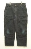 画像1: CARHARTT ダブルニー ダック ペインターパンツ ブラック メキシコ製 (VINTAGE)