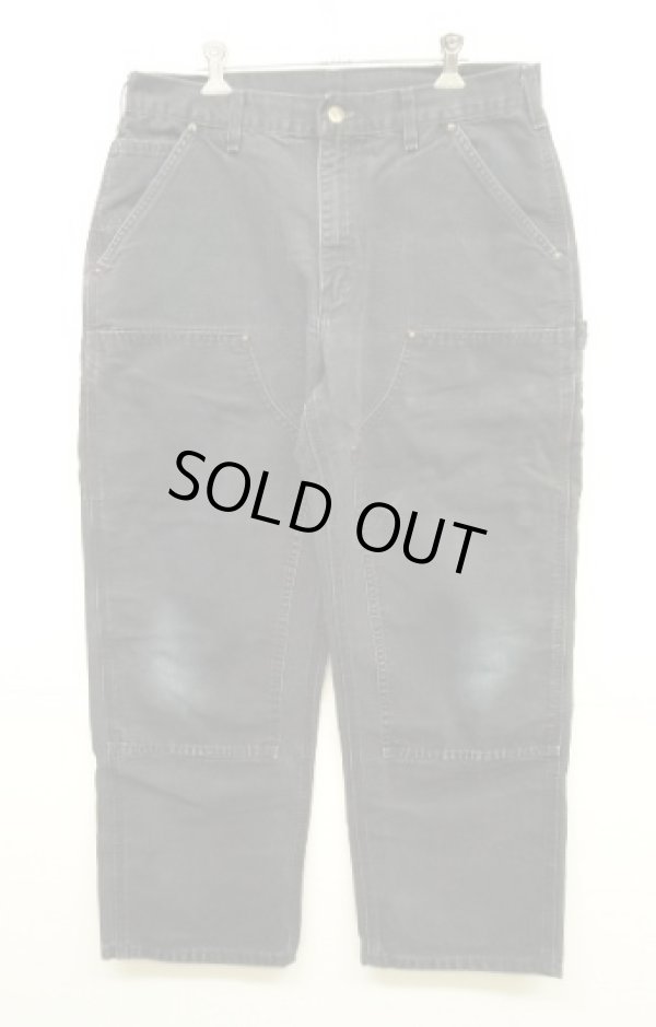 画像1: CARHARTT ダブルニー ダック ペインターパンツ ブラック メキシコ製 (VINTAGE)