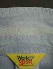 画像4: 80'S WORKN' SPORT 三角タグ コットン100% シャンブレーシャツ ブルー USA製 (VINTAGE)