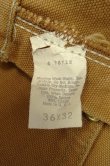 画像4: 70'S CARHARTT プリントタグ トップスナップボタン ダブルニー ダックペインターパンツ ブラウン SCOVILLジップ USA製 (VINTAGE)
