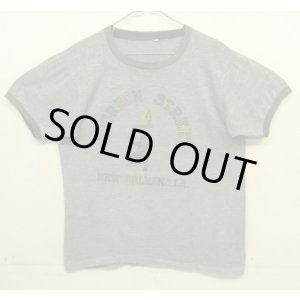 画像: 70'S BOURBON STREET シングルステッチ 半袖 リンガー Tシャツ ヘザーグレー (VINTAGE)