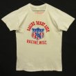 画像1: 70'S RACINE DERBY ASSN. 両面染み込みプリント シングルステッチ 半袖 Tシャツ ホワイト (VINTAGE)