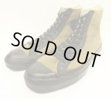 画像: 80'S CONVERSE キャンバス ハイカット スニーカー カーキ/ブラック USA製 (VINTAGE)