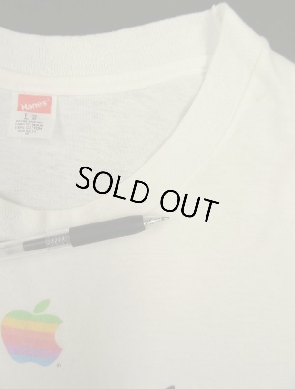 画像5: 80'S APPLE シングルステッチ 半袖 Tシャツ ホワイト USA製 (VINTAGE)