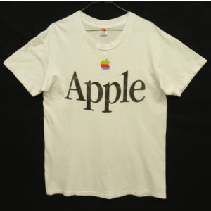 画像: 80'S APPLE シングルステッチ 半袖 Tシャツ ホワイト USA製 (VINTAGE)