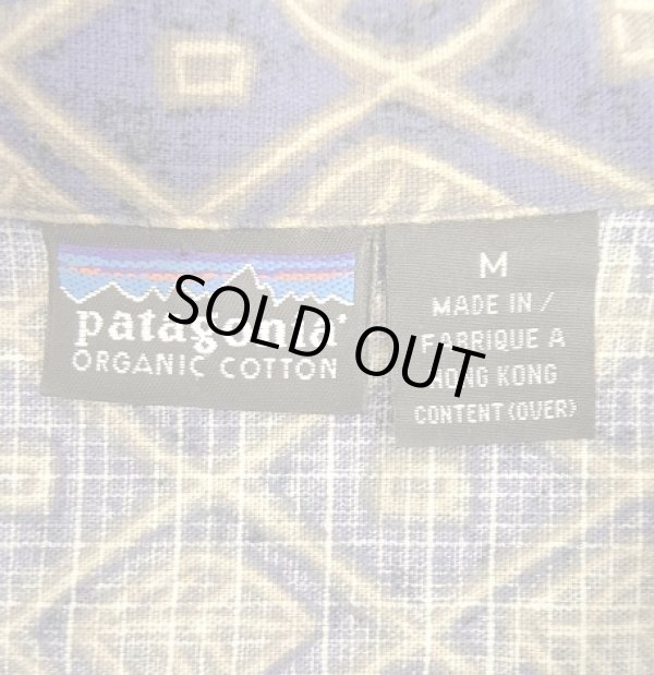 画像2: 90'S PATAGONIA コットン 半袖 オープンカラーシャツ 総柄 (VINTAGE)