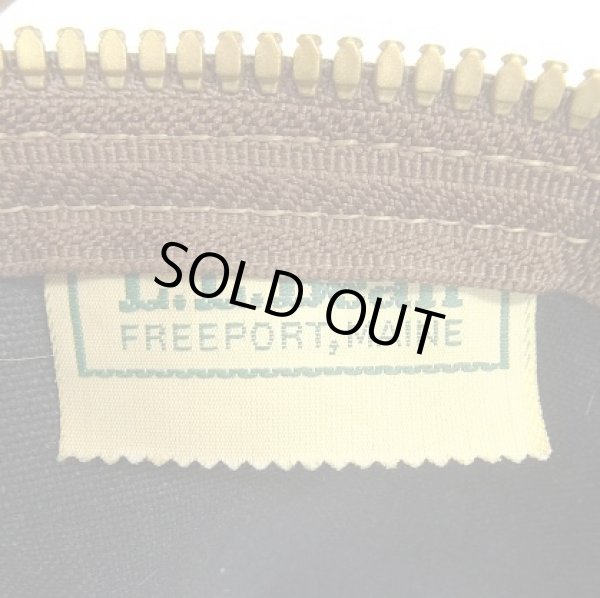 画像2: 80'S LL Bean キャンバス/レザー ダッフルバッグ ネイビー/オリーブ USA製 (VINTAGE)