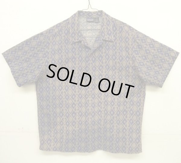 画像1: 90'S PATAGONIA コットン 半袖 オープンカラーシャツ 総柄 (VINTAGE)