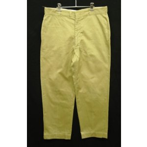 画像: 70'S アメリカ軍 US ARMY コットン100% チノパンツ RAPID製ブラスジップ (VINTAGE)