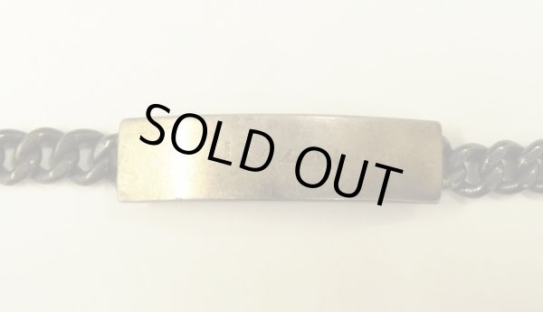 画像2: 40〜50'S アメリカ軍 スターリングシルバー ミリタリー IDプレート チェーンブレスレット シルバー (VINTAGE)