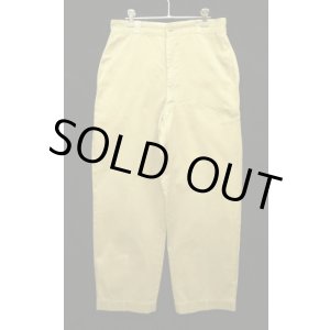 画像: 60'S アメリカ軍 US ARMY コットン100% チノパンツ RAPID製アルミジップ (VINTAGE)