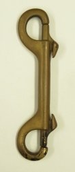 画像1: ダブルスナップフック ナスカン ブラス製 (VINTAGE)
