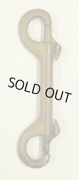 画像: ダブルスナップフック ナスカン ブラス製 (VINTAGE)