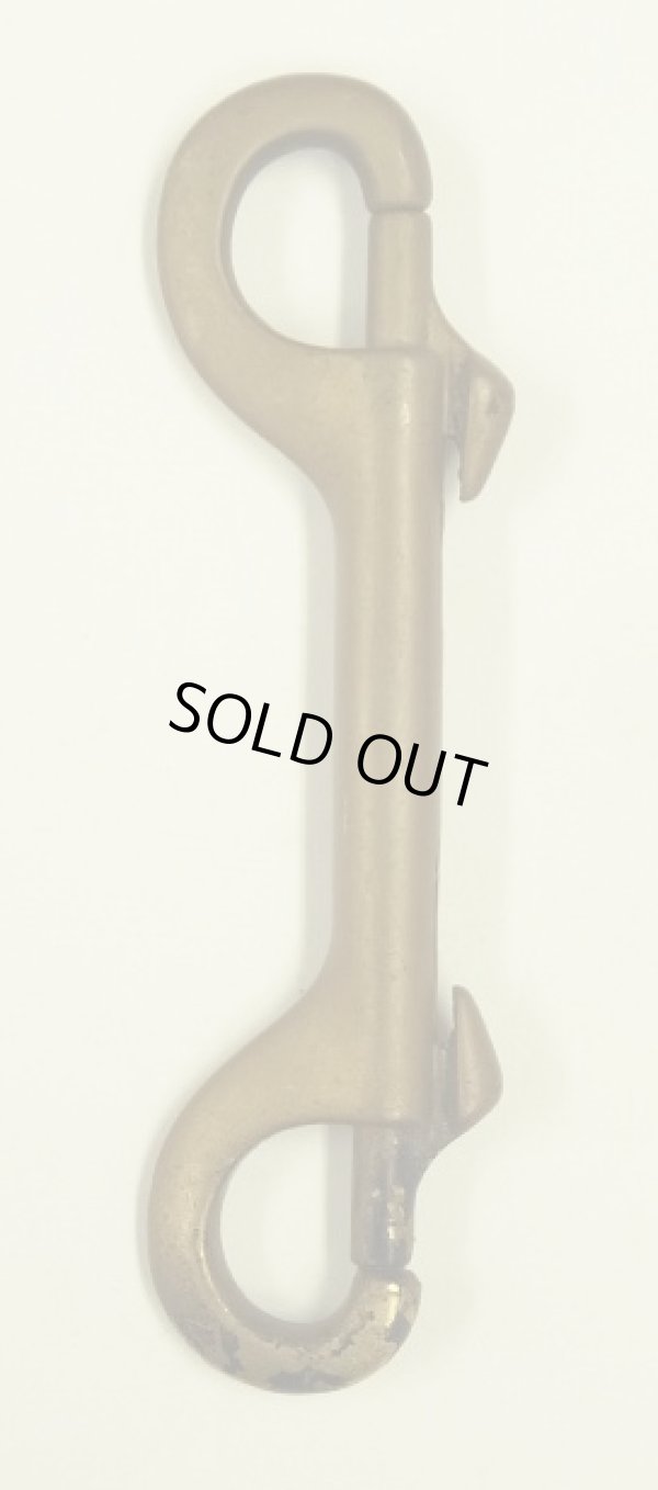 画像1: ダブルスナップフック ナスカン ブラス製 (VINTAGE)