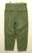 画像3: 70'S アメリカ軍 US ARMY "OG107" コットンサテン ベイカーパンツ W34L31 (VINTAGE)