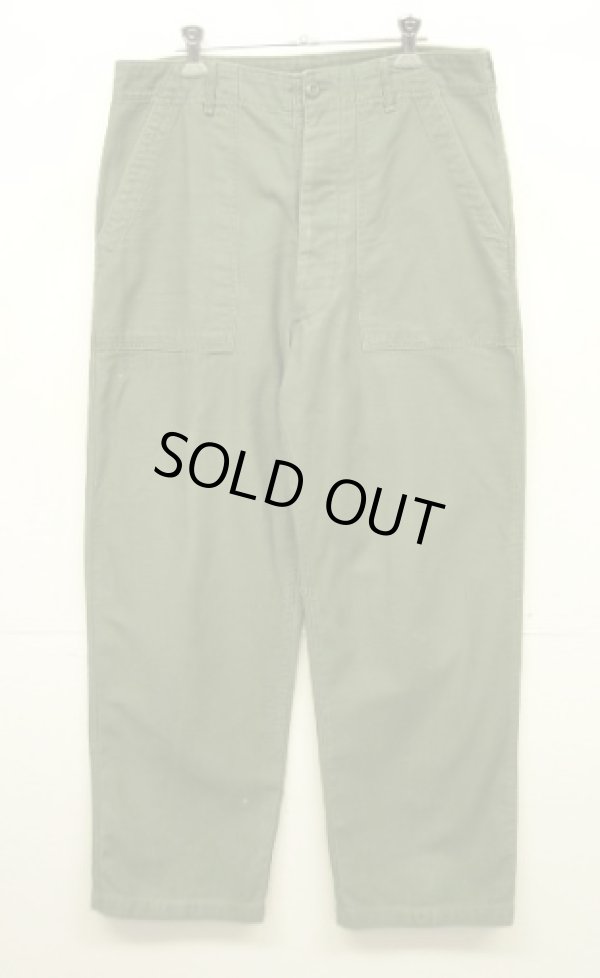 画像1: 60'S アメリカ軍 US ARMY "OG107" コットンサテン ベイカーパンツ (VINTAGE)