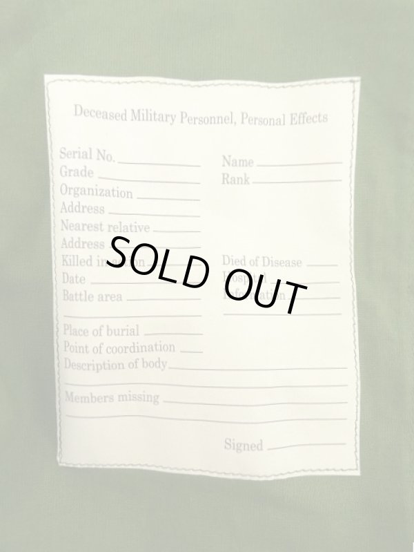 画像3: アメリカ軍 PERSONAL EFFECTS BAG オリーブ (DEADSTOCK)