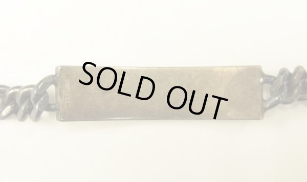 画像3: 40〜50'S アメリカ軍 スターリングシルバー ミリタリー IDプレート チェーンブレスレット シルバー (VINTAGE)