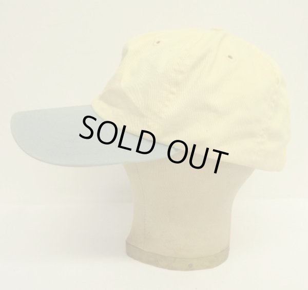 画像3: 90'S RALPH LAUREN ロゴ刺繍 ベースボールキャップ イエロー/ライトグリーン USA製 (VINTAGE)