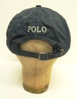 画像4: 90'S RALPH LAUREN ロゴ刺繍 ベースボールキャップ ネイビー USA製 (VINTAGE)