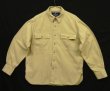 画像1: 90'S RALPH LAUREN "POLO SPORT" ステンシル マチ付き 長袖 ワークシャツ ベージュ (VINTAGE)