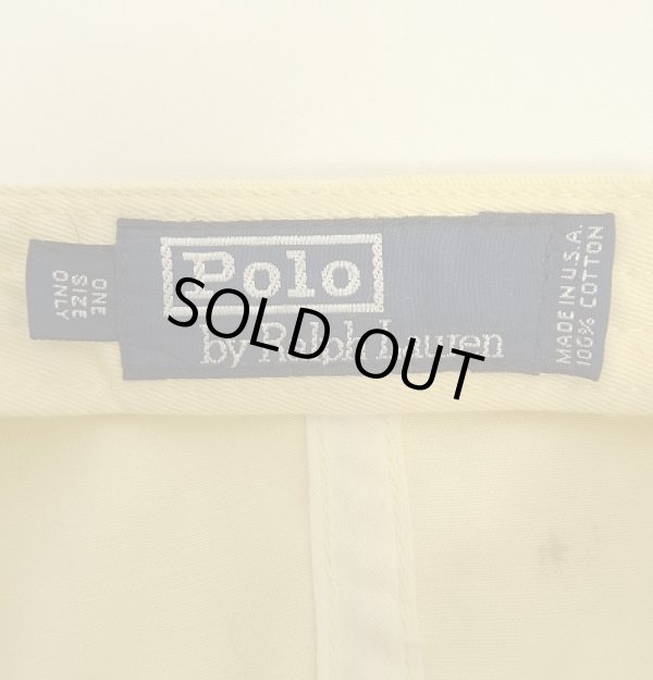 画像6: 90'S RALPH LAUREN ロゴ刺繍 ベースボールキャップ イエロー/ライトグリーン USA製 (VINTAGE)