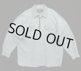 画像: 90'S RALPH LAUREN "POLO SPORT" ハーフジップ チンスト＆マチ付き 長袖 シャンブレーシャツ ririジップ (VINTAGE)