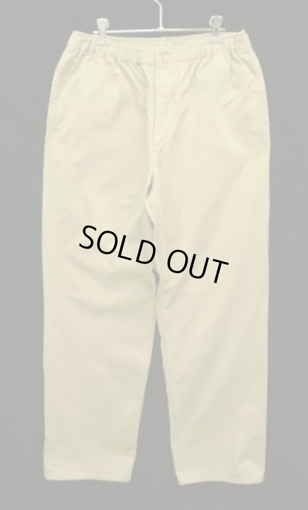 画像1: 90'S RALPH LAUREN 三角タグ ウエストゴム入り イージーチノパンツ ベージュ USA製 (VINTAGE)