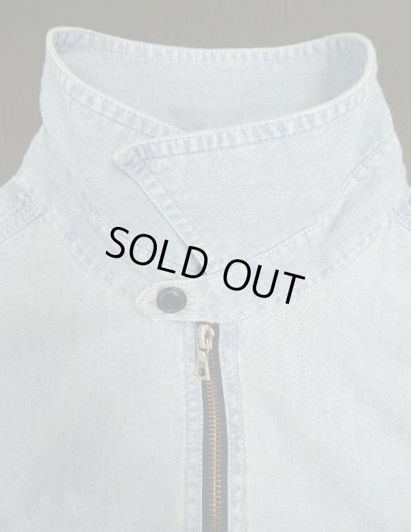 画像4: 90'S RALPH LAUREN "POLO SPORT" ハーフジップ チンスト＆マチ付き 長袖 シャンブレーシャツ ririジップ (VINTAGE)