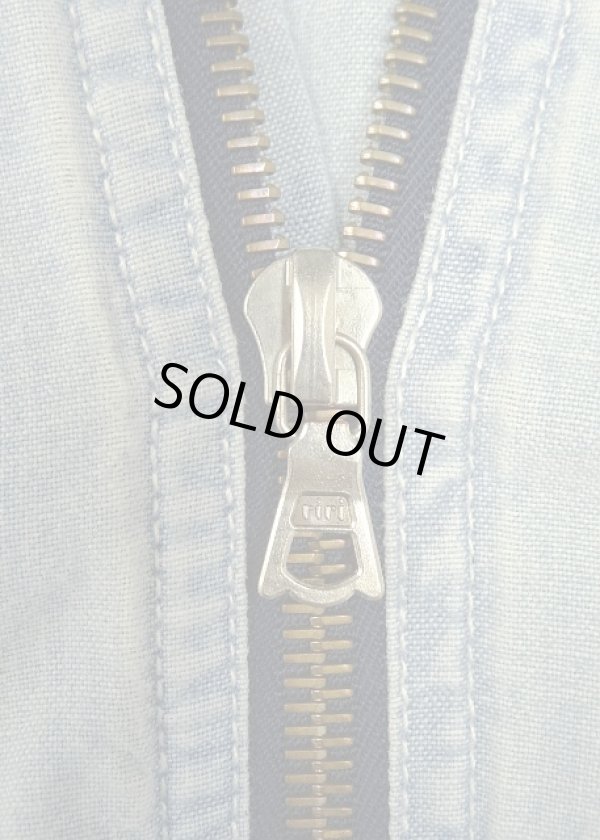 画像5: 90'S RALPH LAUREN "POLO SPORT" ハーフジップ チンスト＆マチ付き 長袖 シャンブレーシャツ ririジップ (VINTAGE)