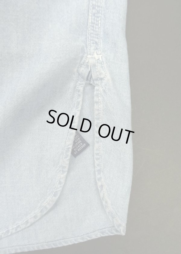 画像6: 90'S RALPH LAUREN "POLO SPORT" ハーフジップ チンスト＆マチ付き 長袖 シャンブレーシャツ ririジップ (VINTAGE)